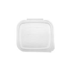 200 Pieces Hinged Square Deli Clear Pet Container 48oz