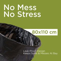 30 Pieces Garbage Bag 80 x 110 cm 2+1 Offer