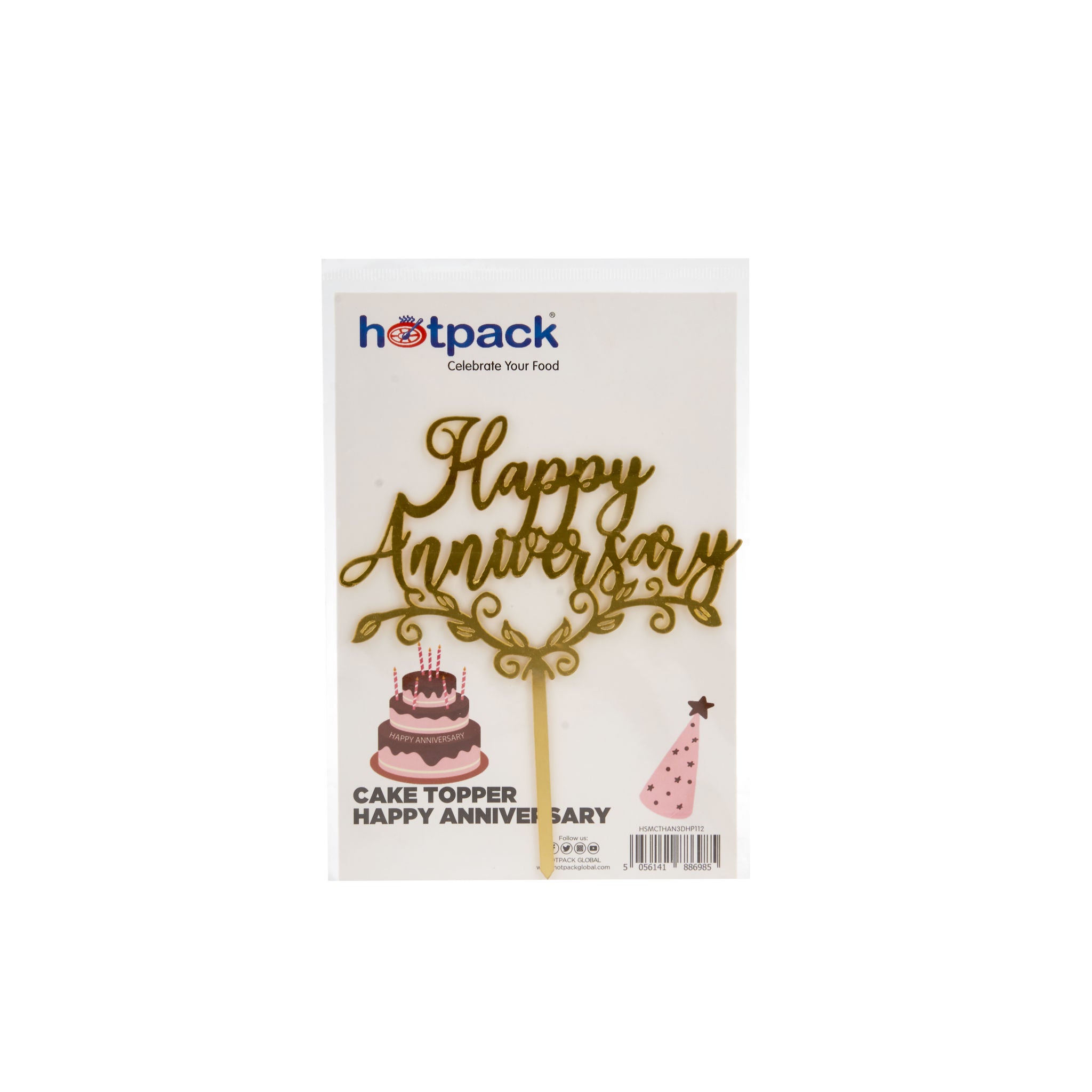 Happy Anniversary Cake Stick