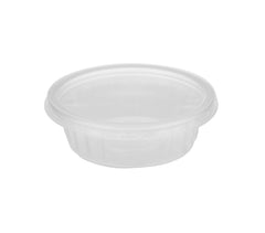 Clear corrugated 250ml round container takeaway container - Hotpack Oman