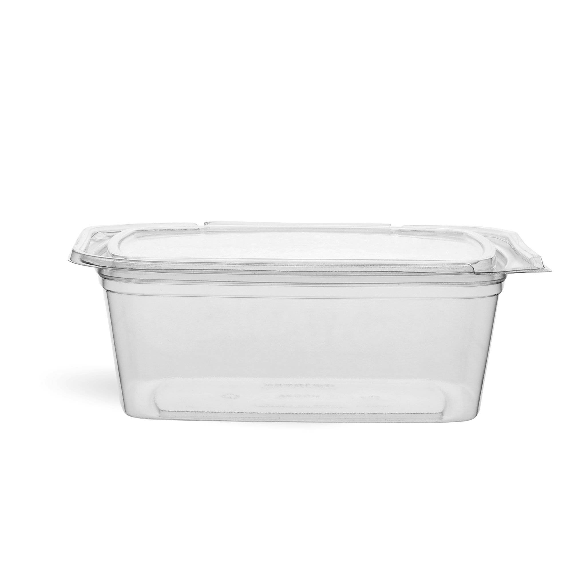 Hotpack 48oz Hinged Square Deli Clear Pet Container - Hotpack Oman