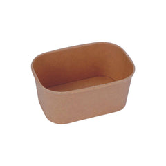 Kraft Rectangular Container 300 Pieces - Hotpack Oman