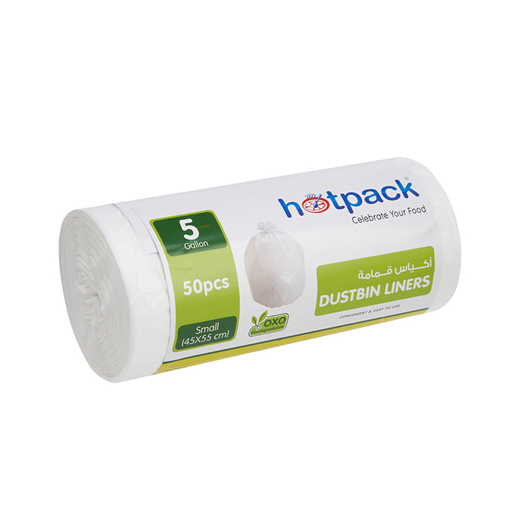 White Dust Bin Bag Roll 45*55