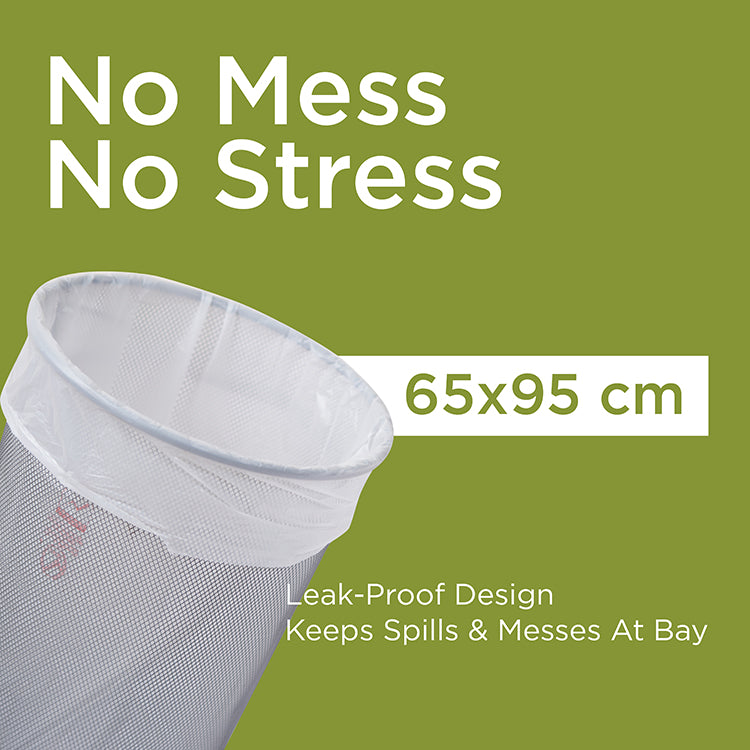 White Dust Bin Bag Roll 45*55