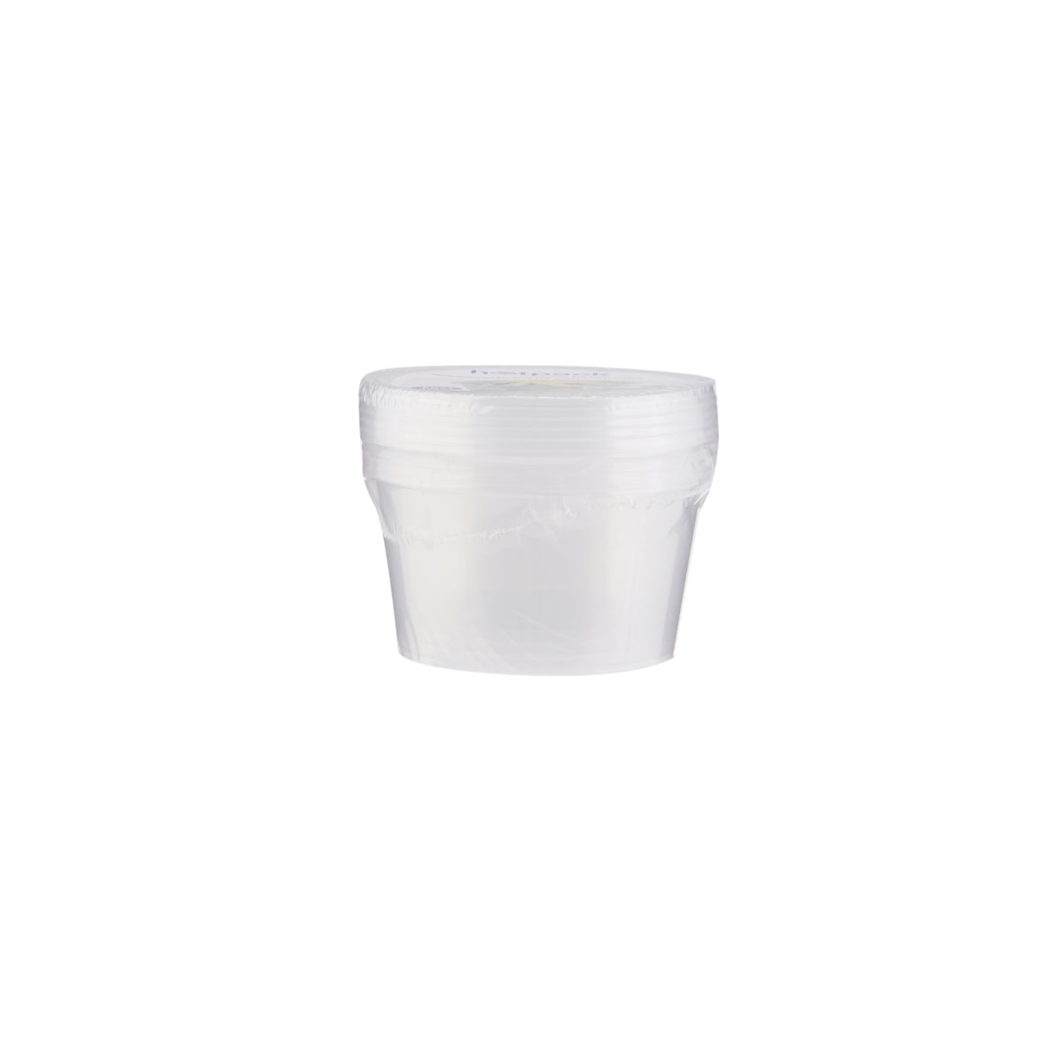 100 Pieces Round Microwavable Container 450 ML Base with Lid