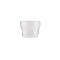 100 Pieces Round Microwavable Container 450 ML Base with Lid