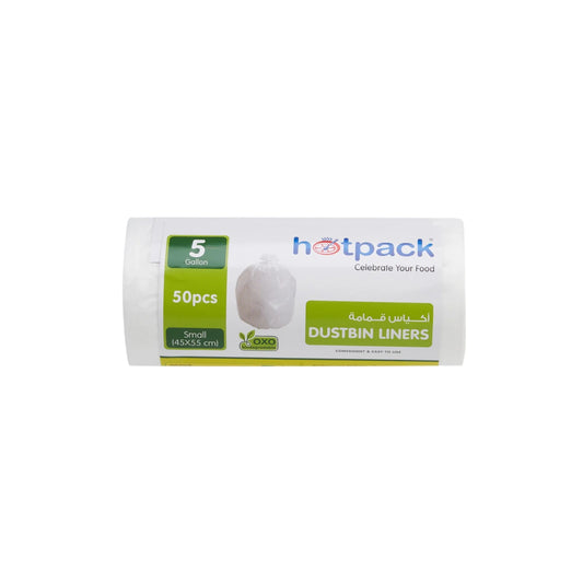 50 Pieces X 4 Rolls/Pkt  5 Gallon Garbage Bags 45x55 CM Offer Pack
