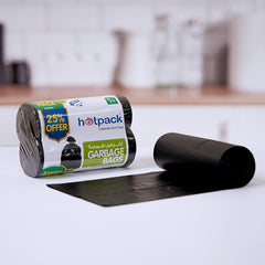 7 Packets Twin Pack Garbage Roll Black 65x95cm 30 Gallon 25 % off