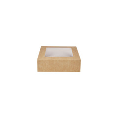 250 Pieces Kraft Square Salad Box with Window