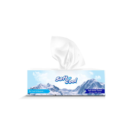 Soft N Cool Facial Tissue 150 Sheets X 2 Ply Offer Pack 6 Pieces