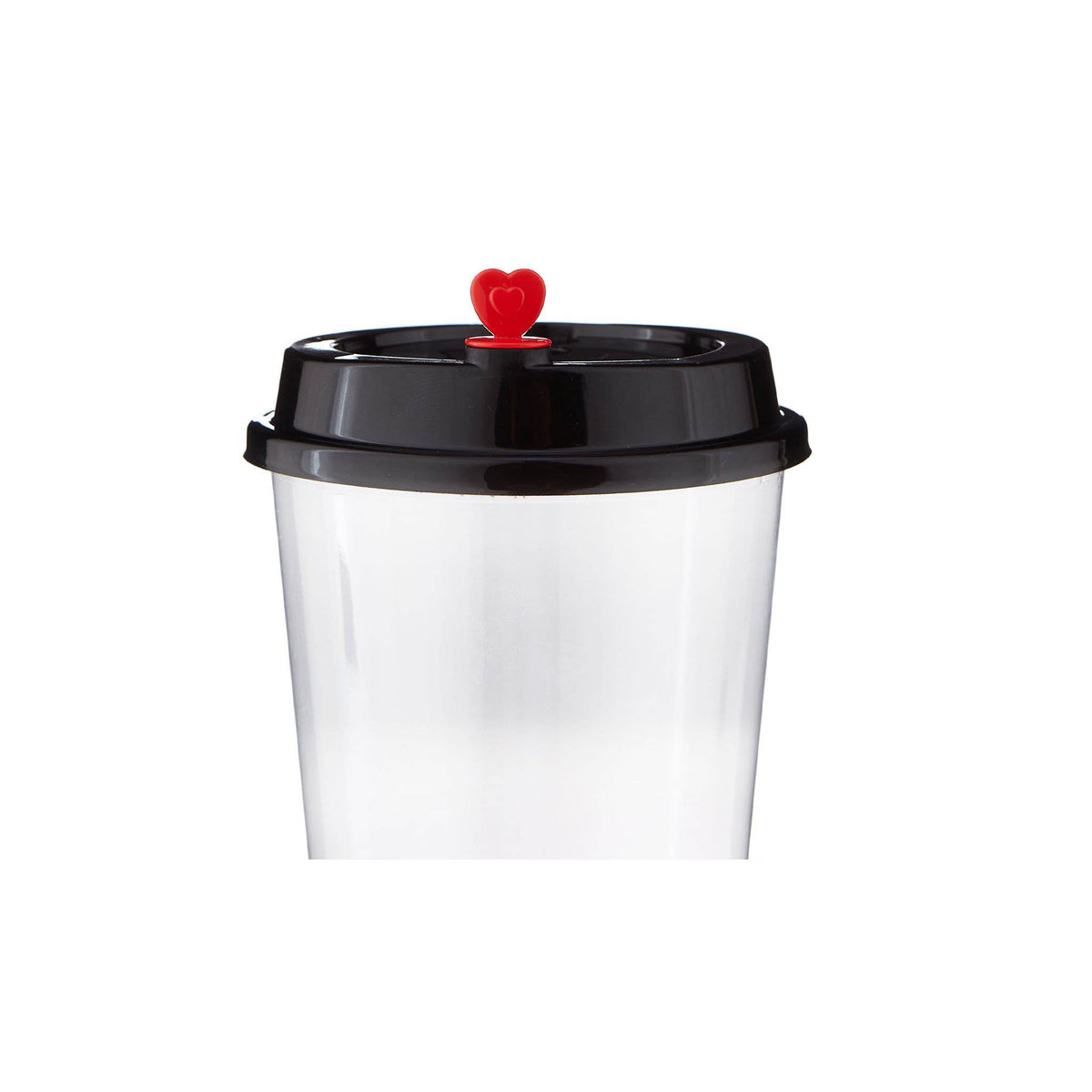 WHITE LID 4 U-SHAPE CUP 90MM-RED CLOSER - 1000 PIECES