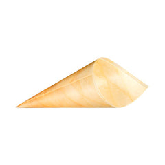 Disposable Wooden Cone 250 Pieces - Hotpack UAE